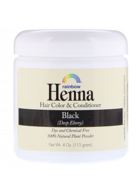 Rainbow Research, Henna, Hair Color & Conditioner, Black, 4 oz (113 g)