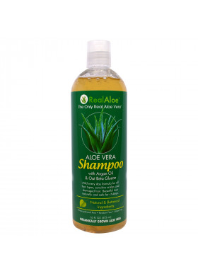 Real Aloe, Aloe Vera Shampoo with Argan Oil & Oat Beta Glucan, 16 fl oz (473 mL)