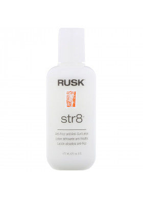 Rusk, Str8, Anti-Frizz And Anti-Curl Lotion, 6 fl oz (177 ml)