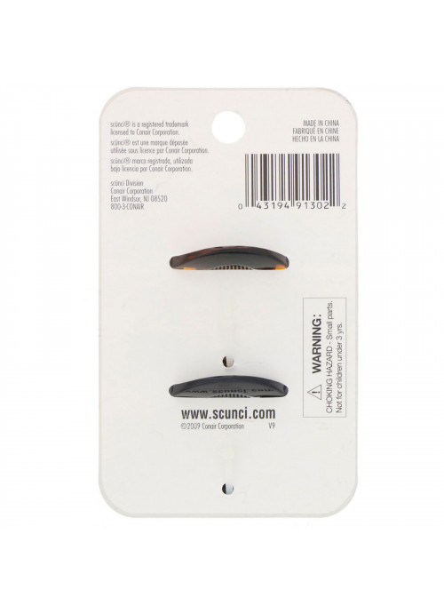 Scunci, Effortless Beauty, Clutch Jaw Clips, 2 Pieces