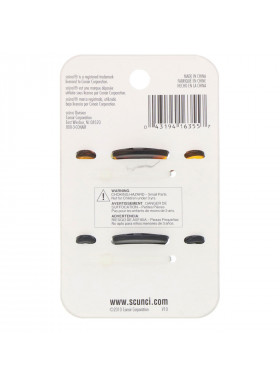 Scunci, Effortless Beauty, Jaw Clips for Thick Hair, 2 Pieces