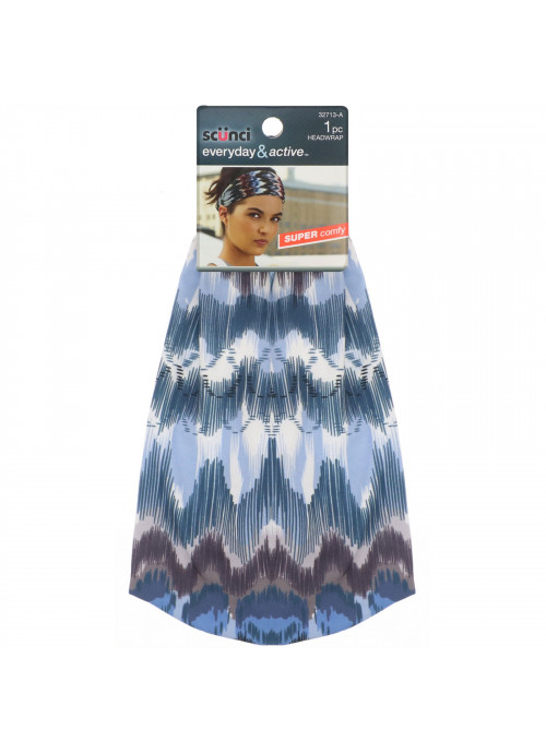 Scunci, Everyday & Active, Printed Headwrap, Super Comfy, 1 Piece