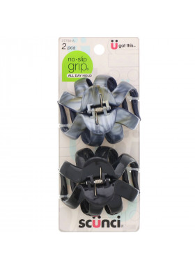 Scunci, No Slip Grip, All Day Hold, Octopus Jaw Clips, 2 Pieces