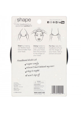 Scunci, No Slip Grip, Bendable Headband, 1 Piece
