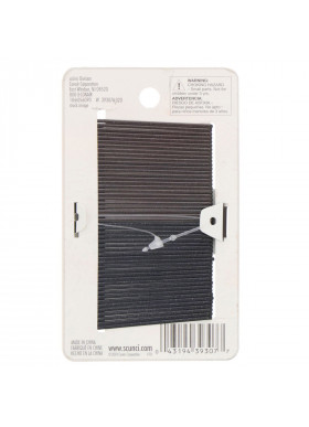 Scunci, No Slip Grip, Color Match Bobby Pins, Black, 50 Pieces