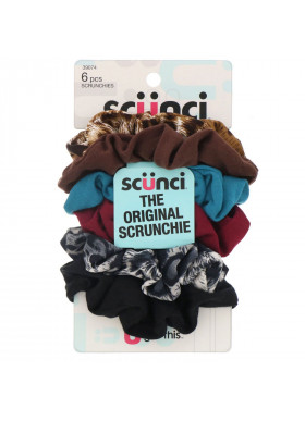 Scunci, The Original Scrunchie, 6 Pieces