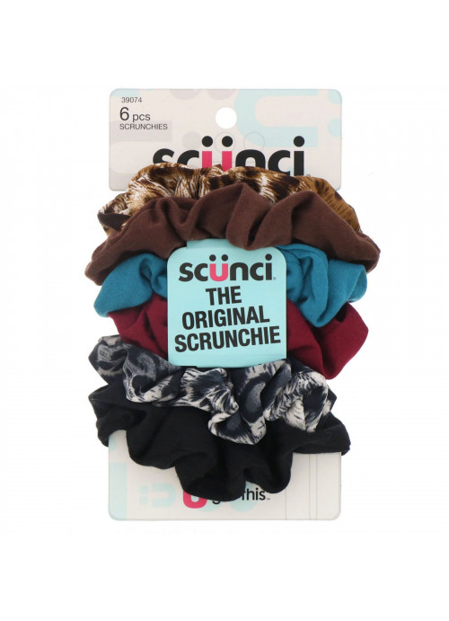 Scunci, The Original Scrunchie, 6 Pieces