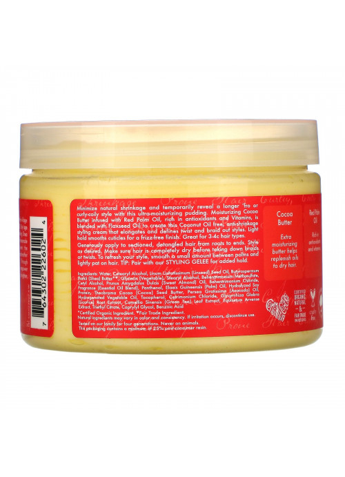 SheaMoisture, Curl Stretch Pudding, Red Palm Oil & Cocoa Butter, 12 oz (340 g)