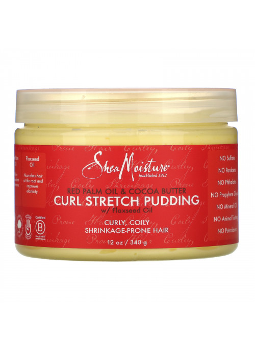 SheaMoisture, Curl Stretch Pudding, Red Palm Oil & Cocoa Butter, 12 oz (340 g)