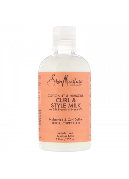 SheaMoisture, Curl & Style Milk, Coconut & Hibiscus,  8 fl oz (237 ml)