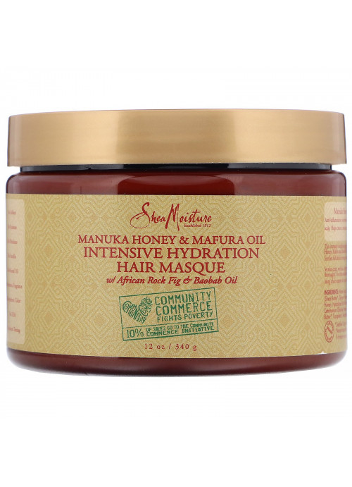 SheaMoisture, Intensive Hydration Hair Masque, Manuka Honey & Mafura Oil, 12 oz (340 g)