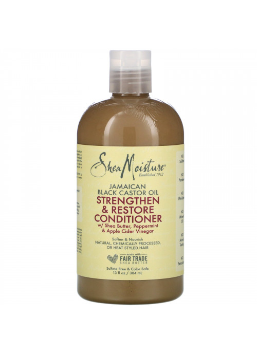 SheaMoisture, Jamaican Black Castor Oil Strengthen & Restore Conditioner,  13 fl oz (384 ml)