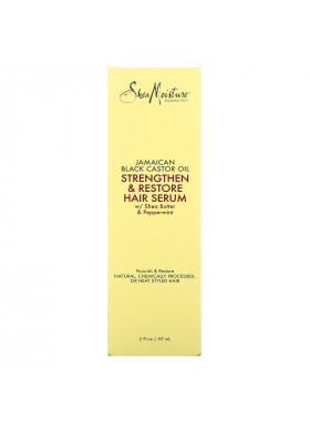 SheaMoisture, Jamaican Black Castor Oil, Strengthen & Restore Hair Serum,  2 fl oz (59 ml)