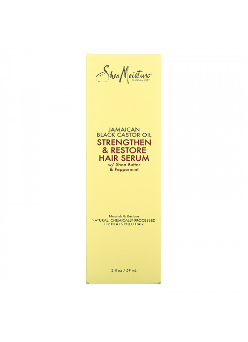 SheaMoisture, Jamaican Black Castor Oil, Strengthen & Restore Hair Serum,  2 fl oz (59 ml)