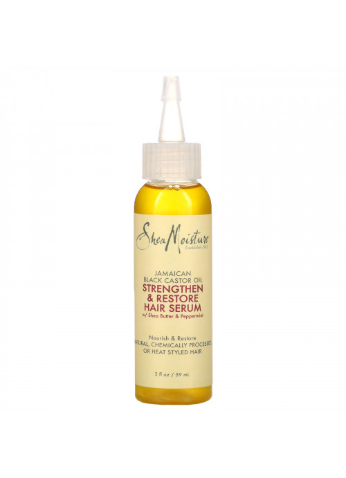 SheaMoisture, Jamaican Black Castor Oil, Strengthen & Restore Hair Serum,  2 fl oz (59 ml)