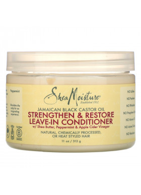 SheaMoisture, Jamaican Black Castor Oil, Strengthen & Restore Leave-In Conditioner, 11 oz (312 g)