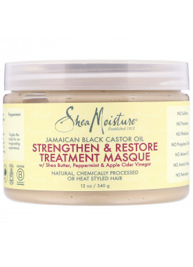 SheaMoisture, Jamaican Black Castor Oil, Strengthen & Restore Treatment Masque, 12 oz (340 g)