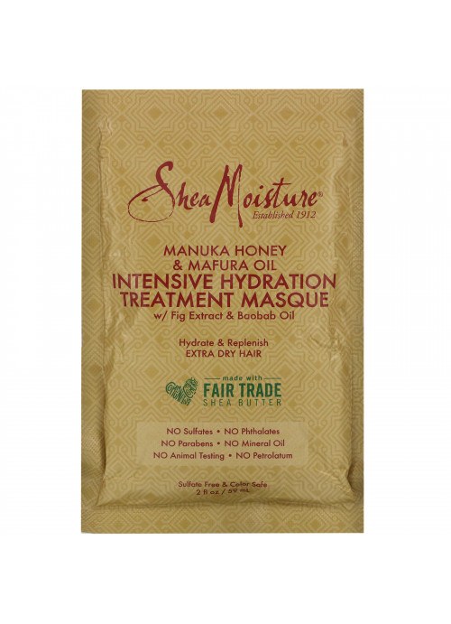 SheaMoisture, Manuka Honey & Mafura Oil Intensive Hydration Treatment Masque, 2 fl oz (59 ml)