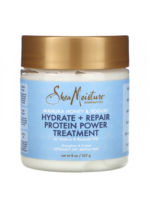 SheaMoisture, Manuka Honey & Yogurt, Hydrate + Repair Protein Power Treatment,  8 oz (227 g)