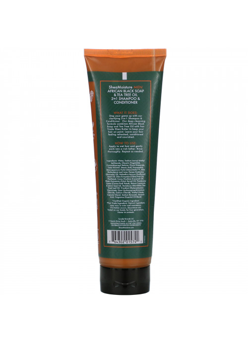 SheaMoisture, Men, 2-in 1 Shampoo & Conditioner, 10.3 fl oz (305 ml)