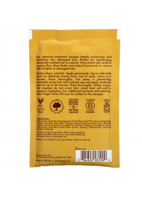 SheaMoisture, Moisture Recovery Treatment Masque with Seal Kelp & Argan Oil, Raw Shea Butter, 2 fl oz (59 ml)