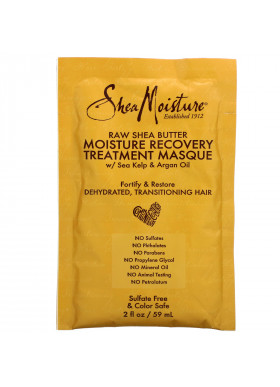 SheaMoisture, Moisture Recovery Treatment Masque with Seal Kelp & Argan Oil, Raw Shea Butter, 2 fl oz (59 ml)