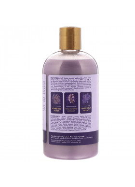 SheaMoisture, Strength + Color Care Shampoo, Purple Rice Water, 13.5 fl oz (399 ml)