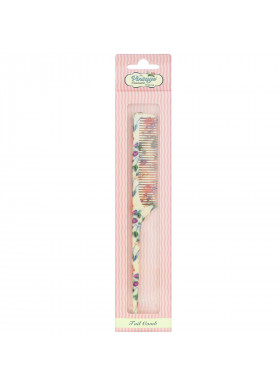 The Vintage Cosmetic Co., Tail Comb, Fabulously Floral, 1 Count