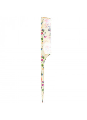 The Vintage Cosmetic Co., Tail Comb, Fabulously Floral, 1 Count