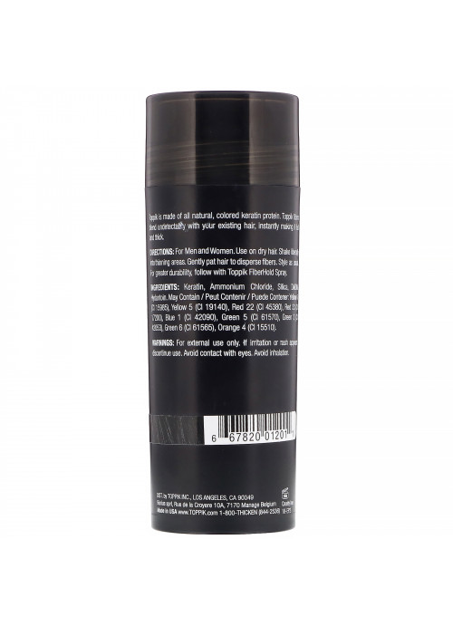 Toppik, Hair Building Fibers, Black,, 0.97 oz (27.5 g)