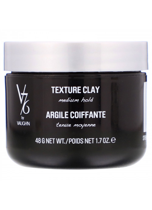 V76 By Vaughn, Texture Clay, Medium Hold, 1.7 oz (48 g)