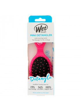 Wet Brush, Mini Detangler Brush, Pink, 1 Brush