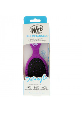 Wet Brush, Mini Detangler Brush, Purple, 1 Brush