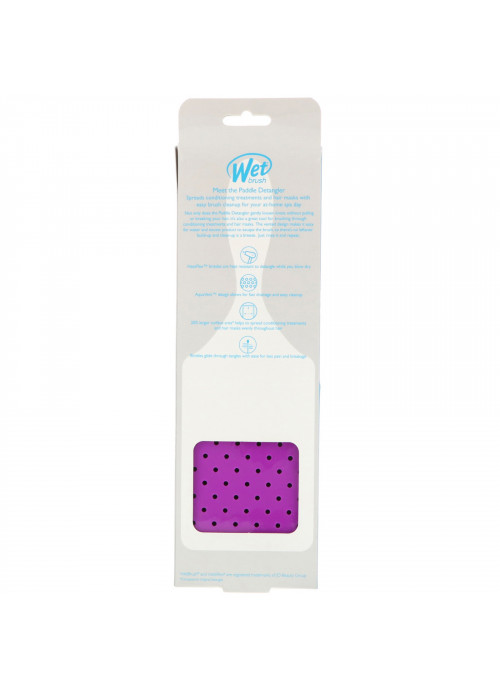 Wet Brush, Paddle Detangler Brush, Detangle, Purple,  1 Brush