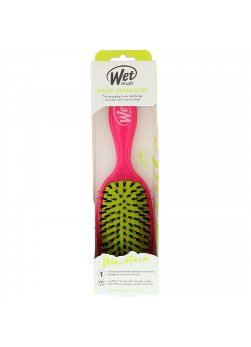 Wet Brush, Shine Enhancer Brush, Maintain, Pink, 1 Brush