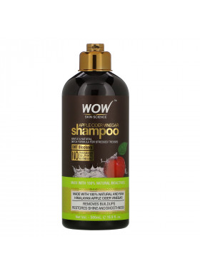 Wow Skin Science, Shampoo, Apple Cider Vinegar, 16.9 fl oz (500 ml)
