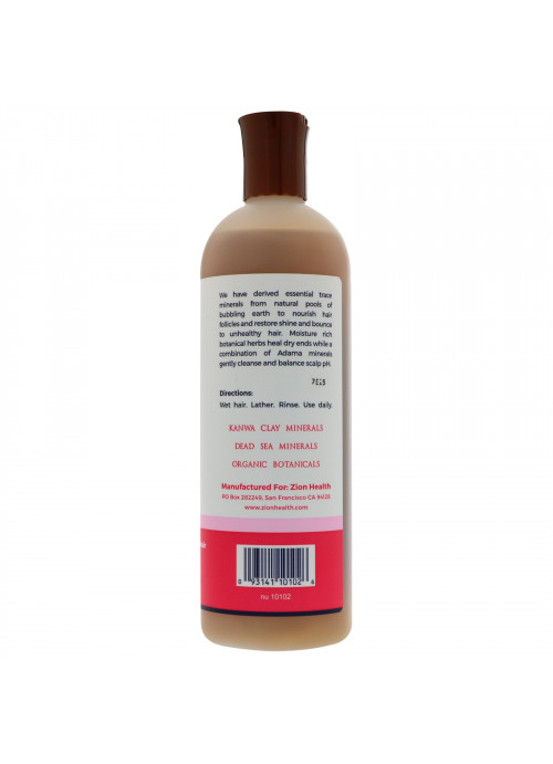 Zion Health, Adama, Ancient Minerals Shampoo, Peach Jasmine, 16 fl oz (473 ml)