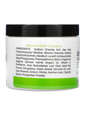Zion Health, Deep Cleansing Scalp & Hair Scrub with Argan Oil, Green Apple, 4 oz (113 g)