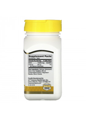 21st Century, Biotin, 10,000 mcg, 120 Tablets