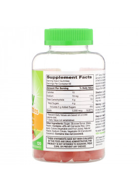 21st Century, VitaJoy Biotin Gummies, Strawberry Flavor, 5,000 mcg, 120 Vegetarian Gummies