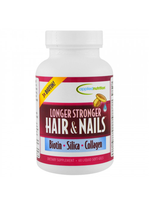 appliednutrition, Longer Stronger Hair & Nails, 60 Liquid Soft-Gels