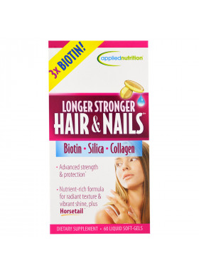 appliednutrition, Longer Stronger Hair & Nails, 60 Liquid Soft-Gels