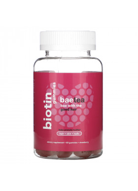 Baebody, Biotin Gummies, Strawberry, 60 Gummies