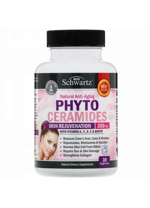 BioSchwartz, Phytoceramides, Skin Rejuvenation, 350 mg, 30 Veggie Caps