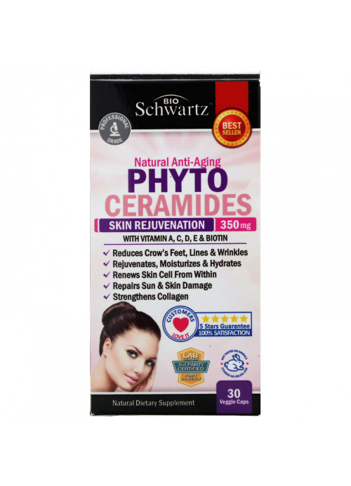 BioSchwartz, Phytoceramides, Skin Rejuvenation, 350 mg, 30 Veggie Caps