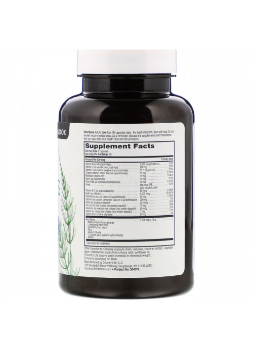 Country Life, Maxi-Hair Plus, 5,000 mcg, 120 Vegetarian Capsules