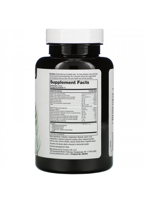 Country Life, Maxi-Hair, Skin & Nails, 90 Tablets
