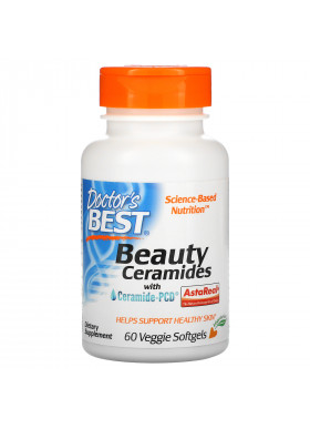 Doctor's Best, Beauty Ceramides with Ceramide-PCD, 60 Veggie Softgels