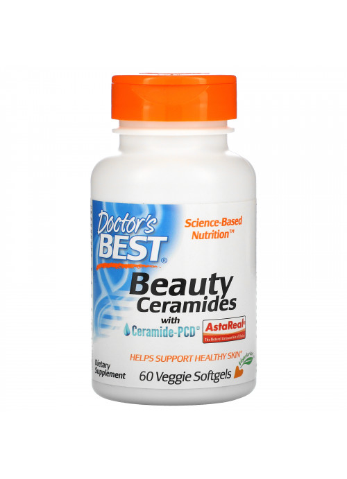 Doctor's Best, Beauty Ceramides with Ceramide-PCD, 60 Veggie Softgels
