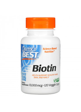 Doctor's Best, Biotin, 10,000 mcg, 120 Veggie Caps
